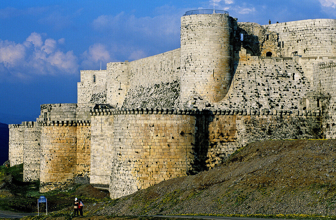 Krak des Chevaliers (Castle of the Knights), Qalaat al Hosn. Syria