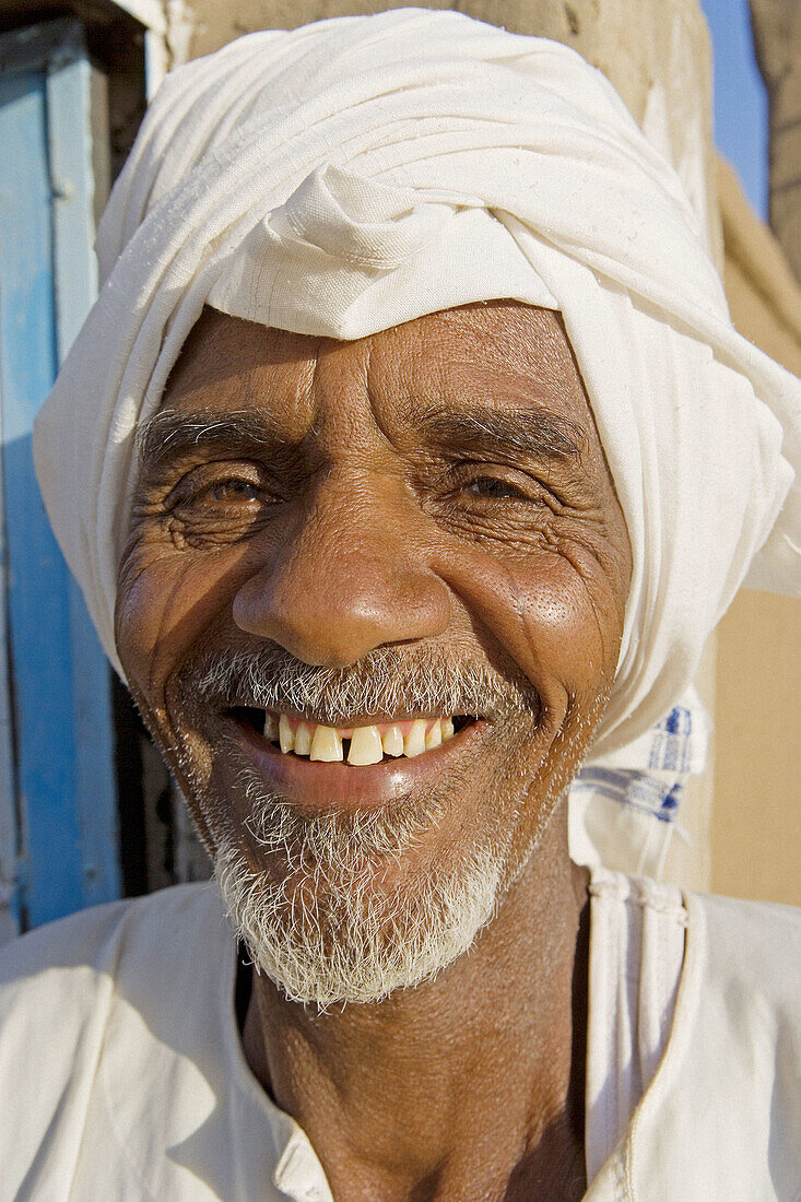 Man, Nubian village of Soleb. Upper Nubia, ash-Shamaliyah state, Sudan
