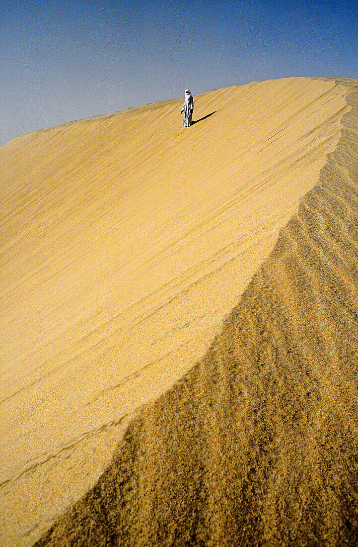 Sand dunes of Sahara desert, Tassili n Ajjer. Algeria