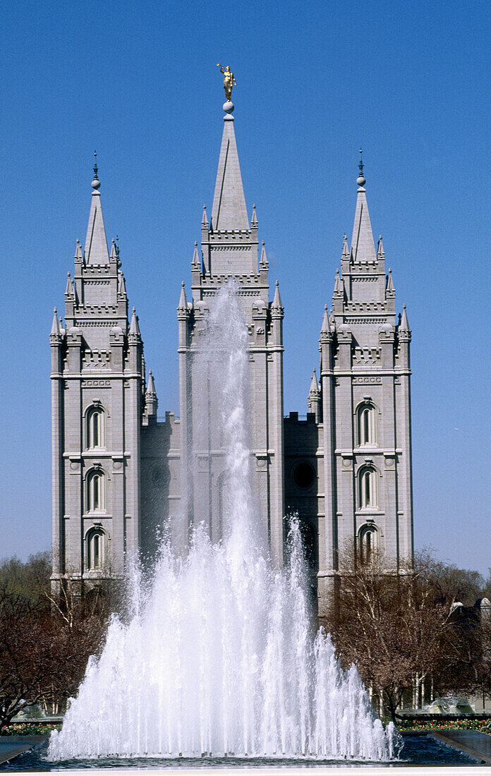 The Mormon Temple, Salt Lake City. Utah, USA