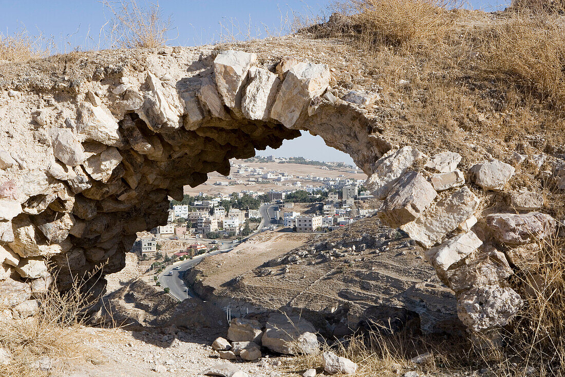 Kerak fortified castle built by French crusaders in 1132. Kerak.Kingdom of Jordan