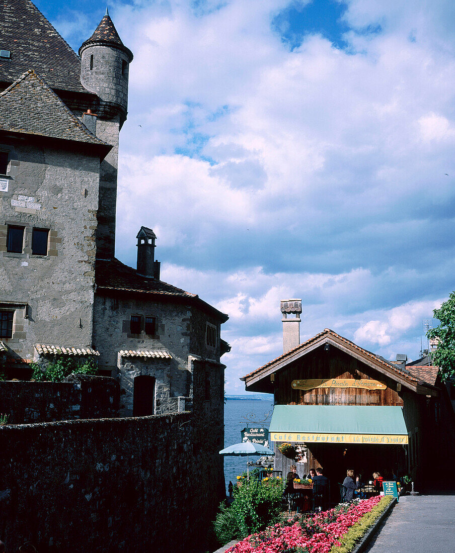 Yvoire on Lake Geneva. Haute-Savoie. France