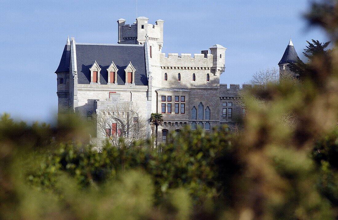 Schloss, Domaine d Abbadia. Hendaye, Aquitanien. Frankreich