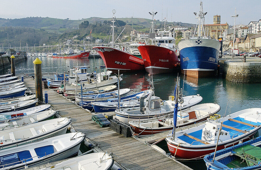 Fischereihafen. Getaria. Guipúzcoa, Spanien