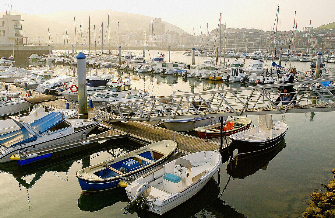 Yachthafen. Zumaia. Guipúzcoa, Spanien