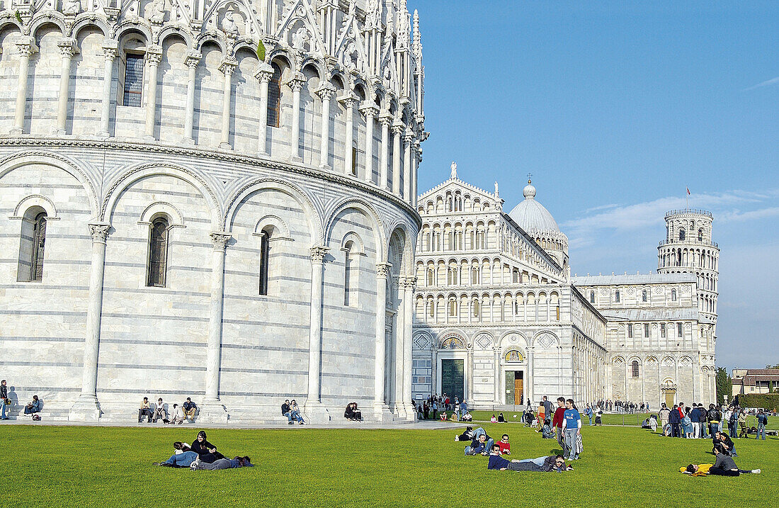 Piazza dei Miracoli. Pisa. Toskana, Italien