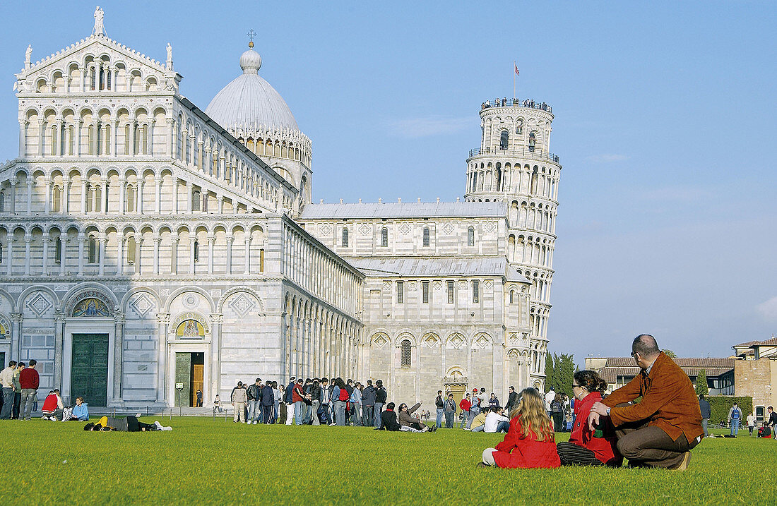 Piazza dei Miracoli. Pisa. Toskana, Italien