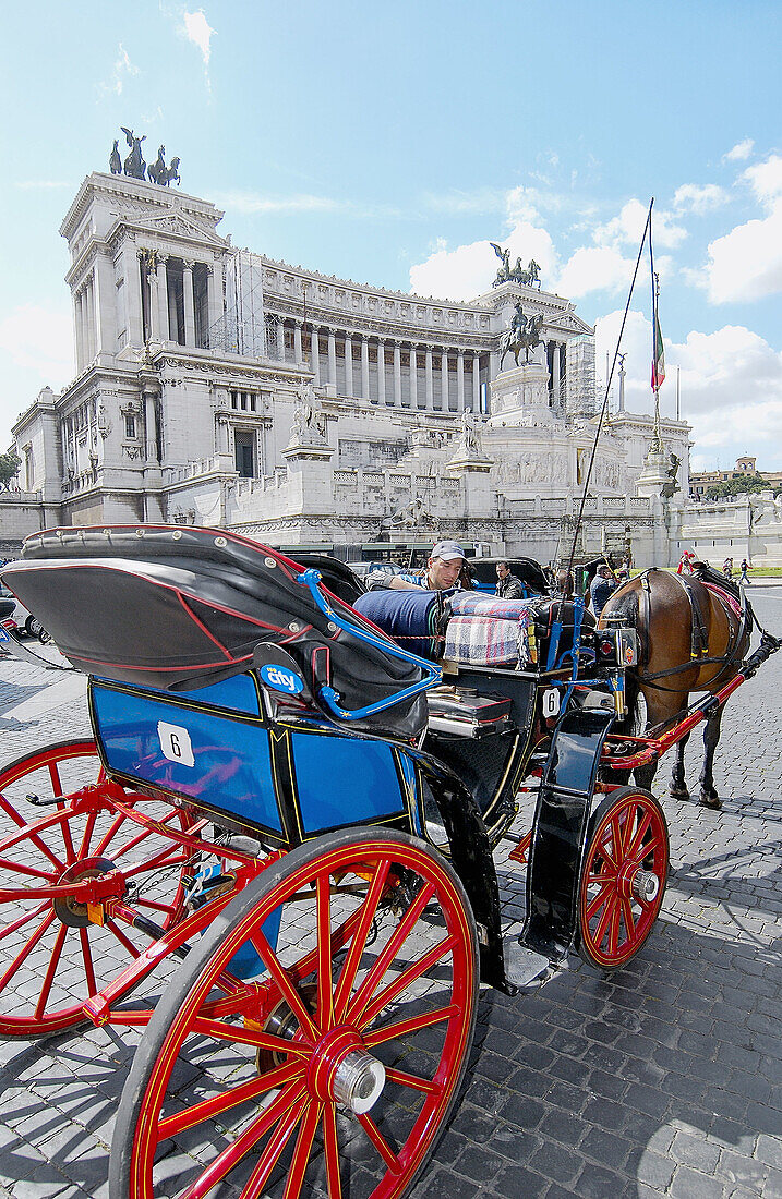 Denkmal für Vittorio Emanuele II. auf der Piazza Venezia. Rom. Italien