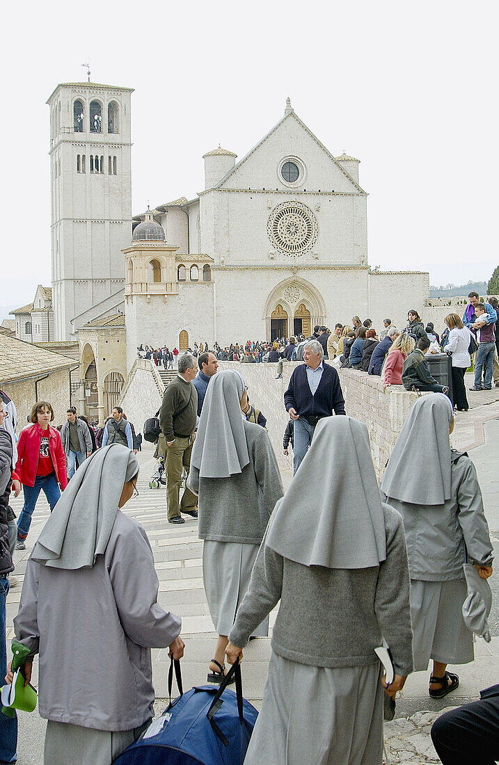 Basilika des Heiligen Franziskus. Assisi. Umbrien, Italien