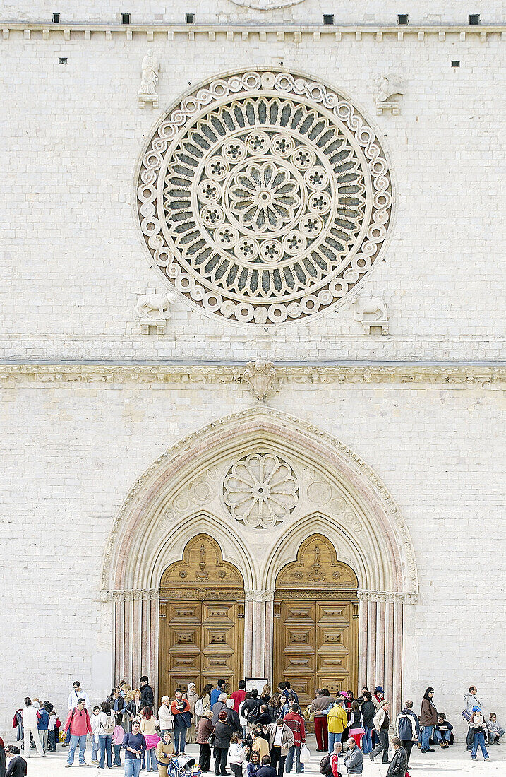 Basilika des Heiligen Franziskus. Assisi. Umbrien, Italien