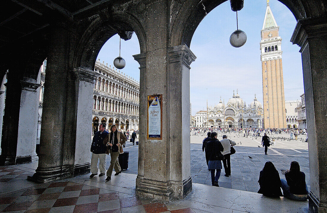 Markusplatz. Venedig. Venetien, Italien