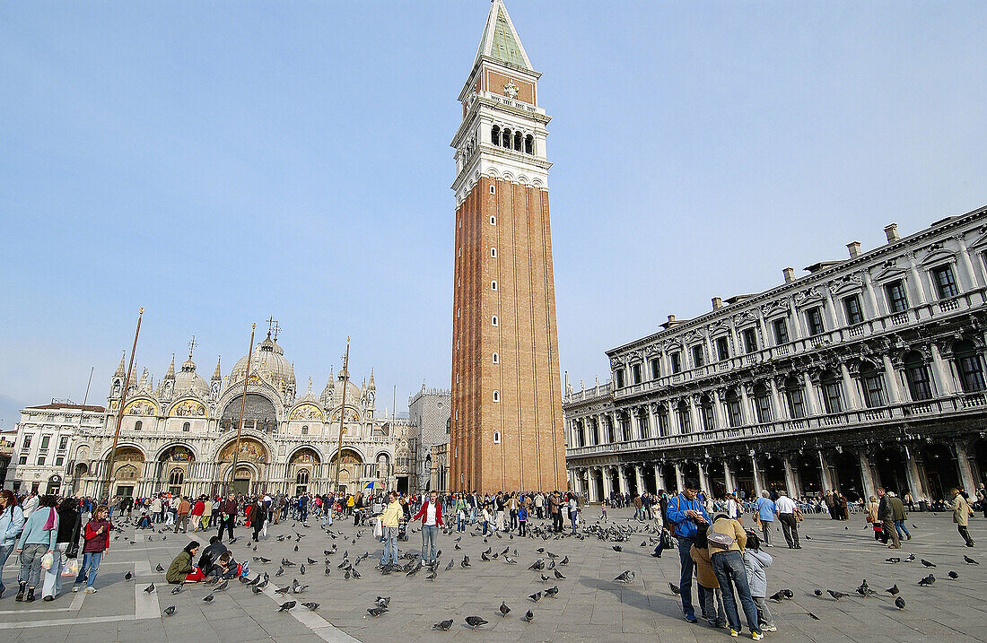 Markusplatz. Venedig. Venetien, Italien