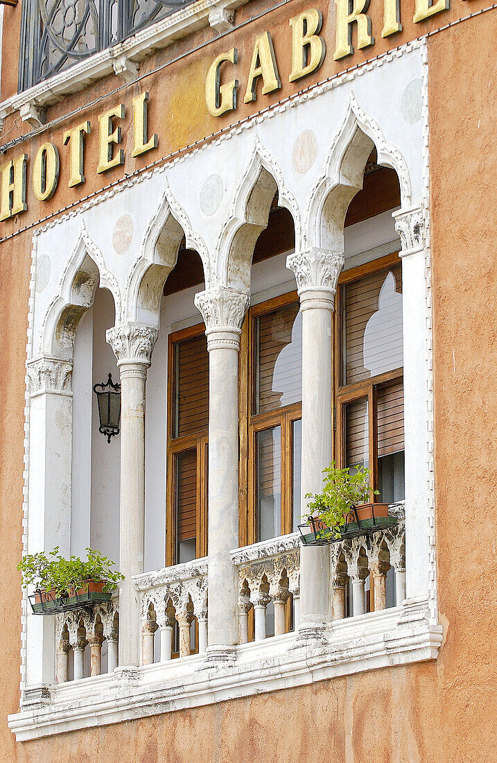 Hotel Gabrielli in Riva degli Schiavoni. Venedig. Venetien, Italien