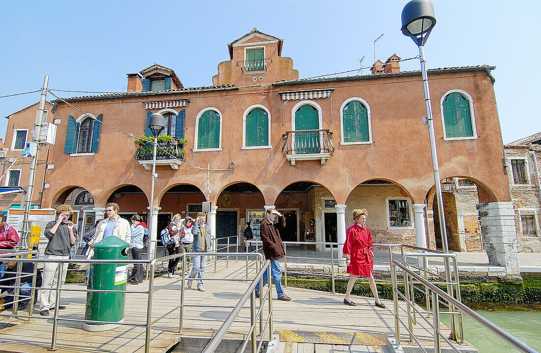 Fondamenta Navagero, Murano. Venetien, Italien