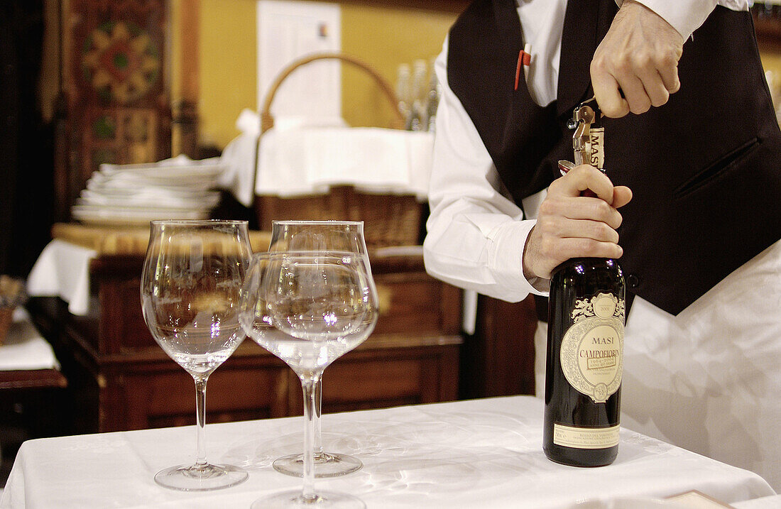 Bottega del Vino restaurant and cellar. Verona. Veneto, Italy