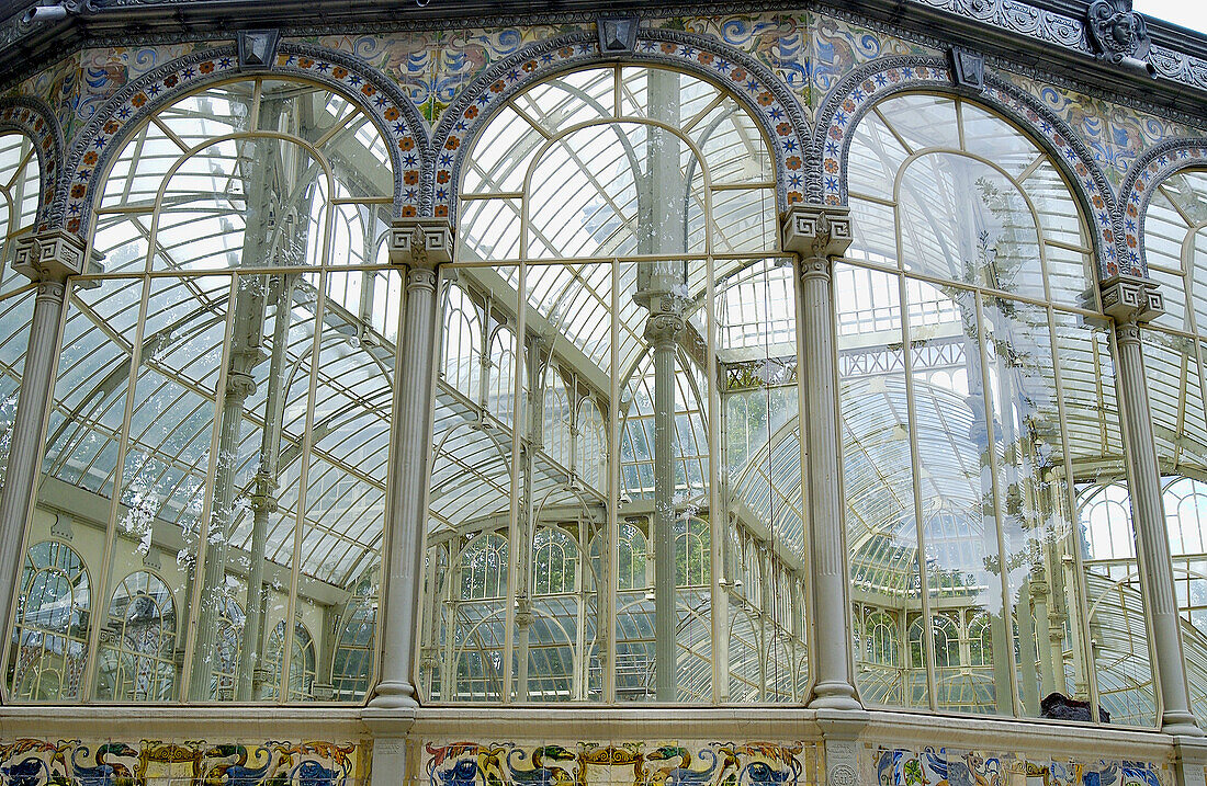 Kristallpalast (1886-87), Parque del Buen Retiro. Madrid. Spanien