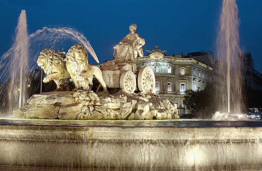 La Cibeles Platz. Madrid. Spanien