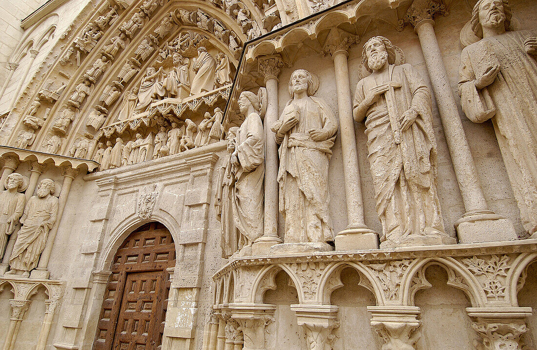 Portada de la Coronería (Coronería-Tür) Kathedrale. Burgos. Kastilien und León. Spanien