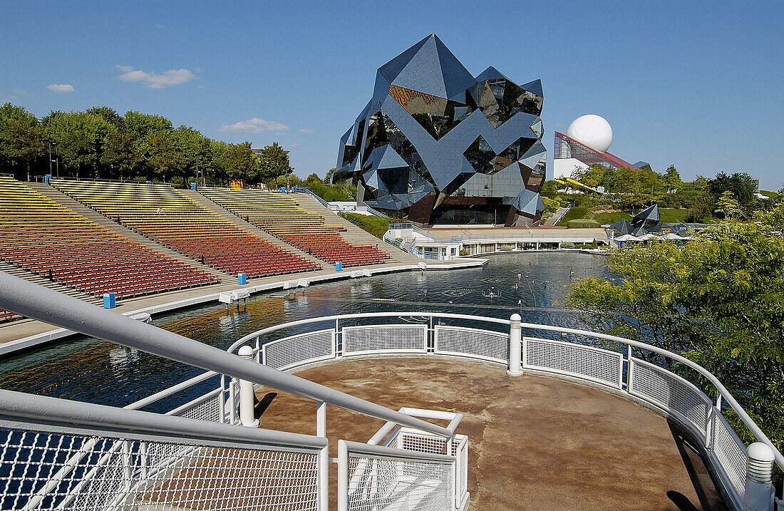 Futuroscope, Bild- und Ton-Themenpark. Poitiers. Vienne, Poitou-Charentes, Frankreich