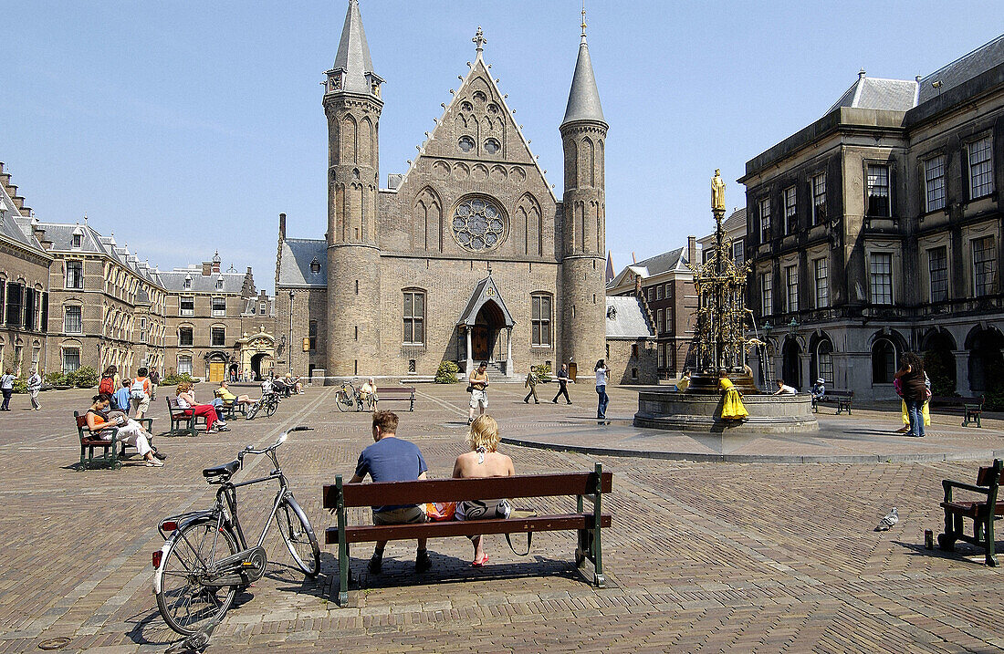 Ridderzaal (Rittersaal), Binnenhof. Den Haag. Niederlande