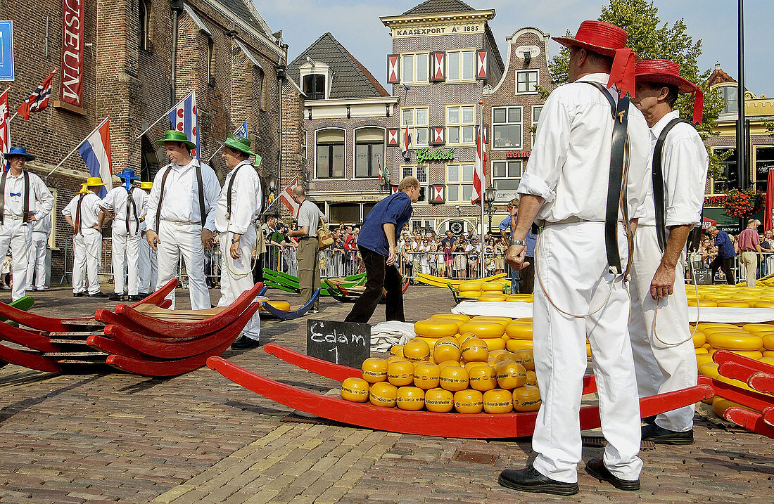 Käsemarkt, De Waag. Alkmaar. Niederlande