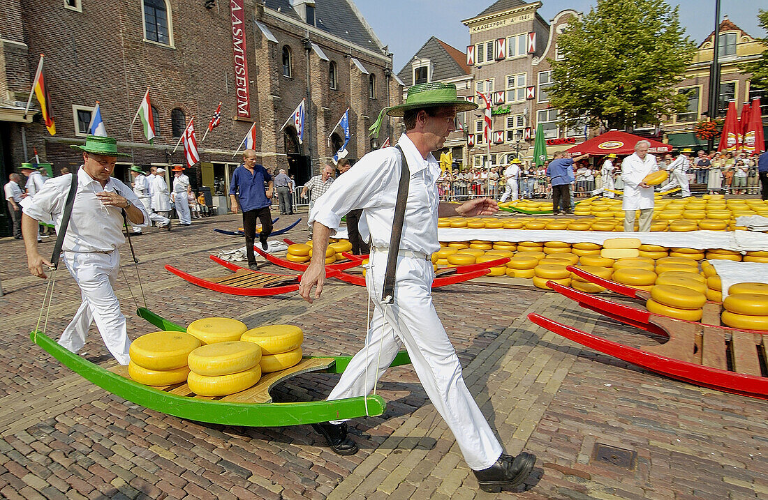 Käsemarkt, De Waag. Alkmaar. Niederlande