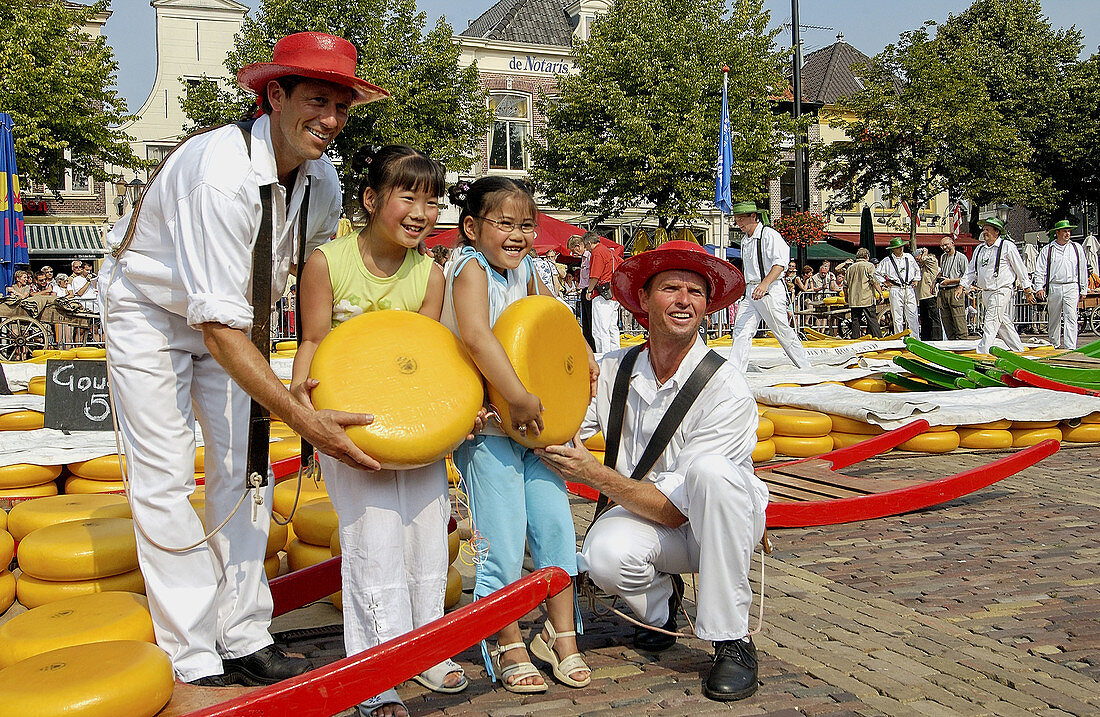 Käsemarkt, De Waag. Alkmaar. Niederlande