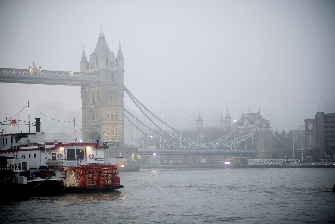 Tower bridge, river Thames, London city. UK