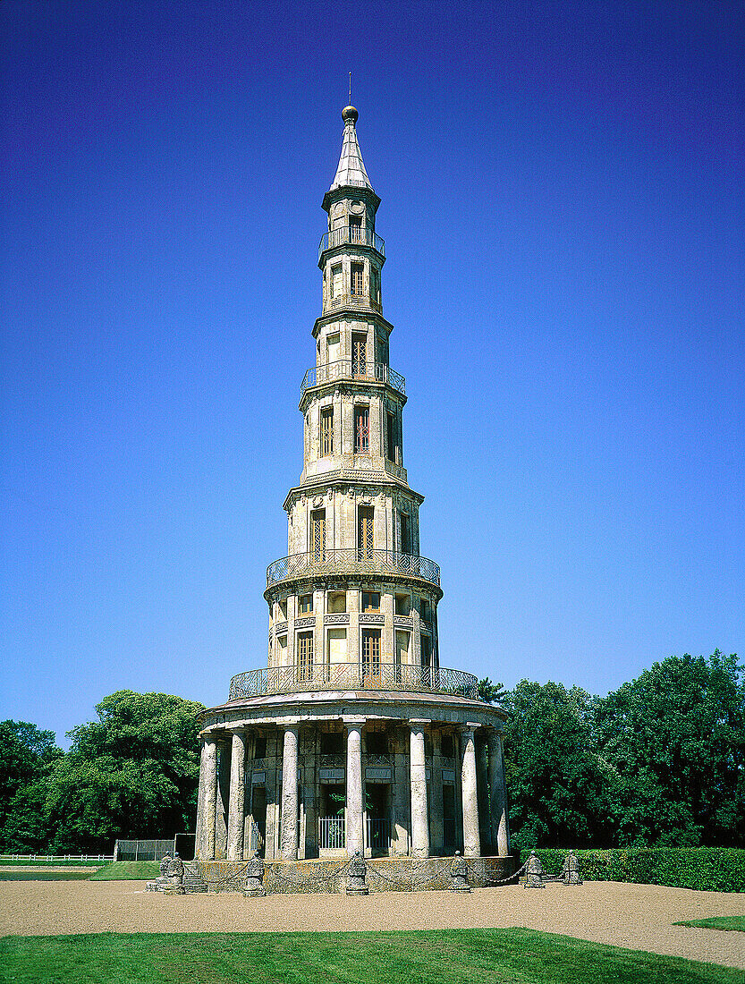 Chanteloup Pagoda (1775). Touraine, Val-de-Loire. France