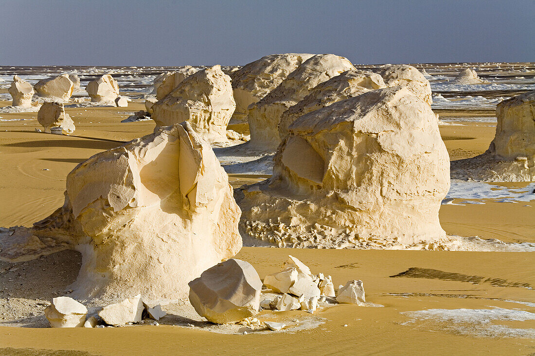 The White Desert near Farafra Oasis. Egypt
