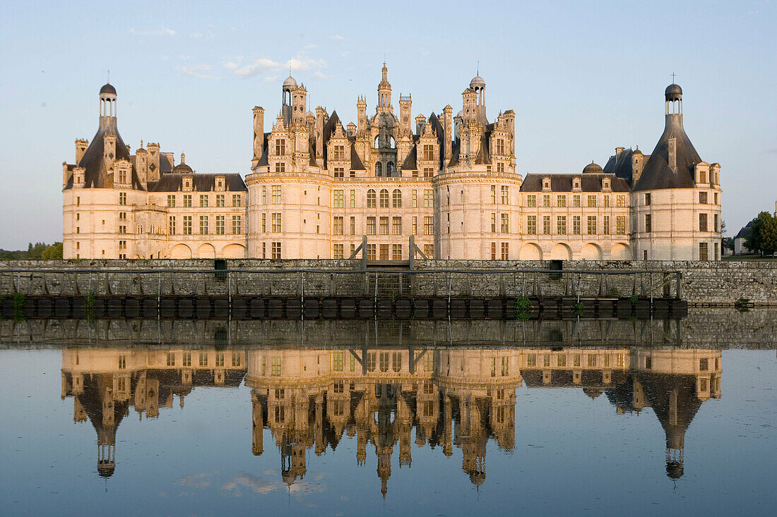 Royal Château at Chambord. Loir-et-Cher, France
