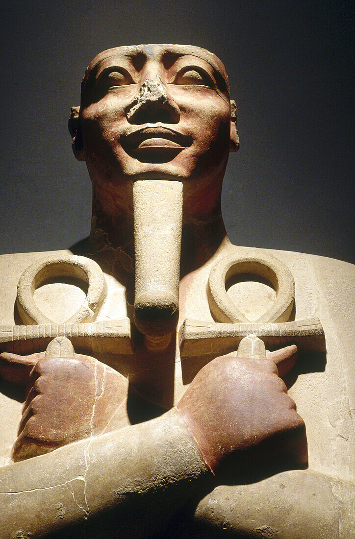 Sesostris I (aka Senusret I) statue. Luxor Museum, Egypt