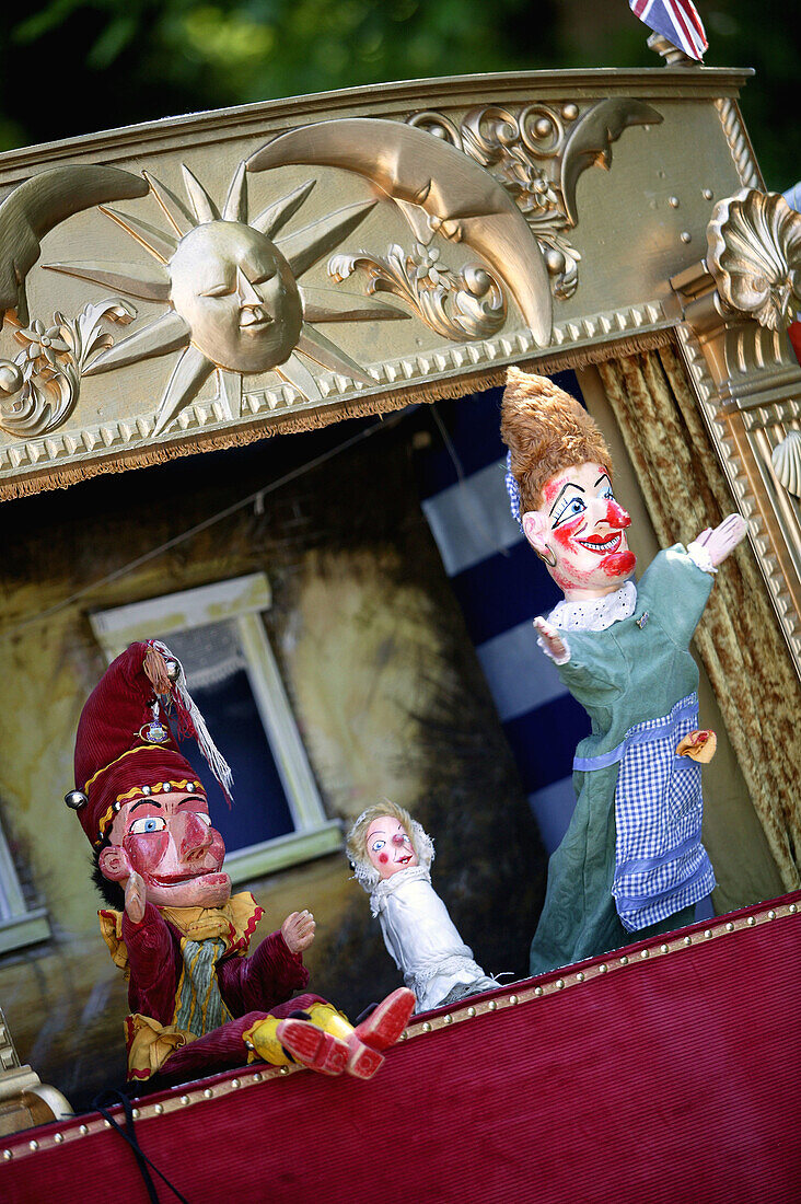 Punch and Judy traditional puppet show