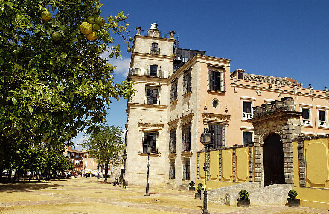 Der Alcázar. Jerez de la Frontera. Provinz Cádiz. Spanien