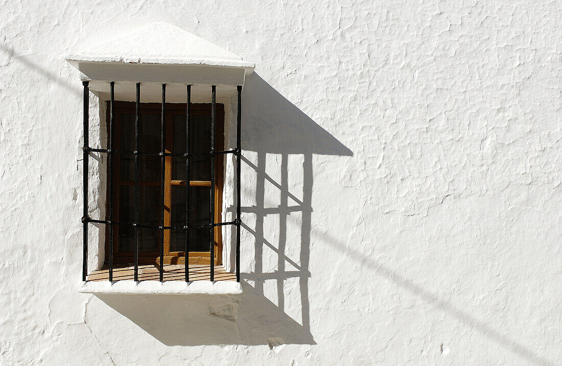 Window at Grazalema. Cádiz province. Spain