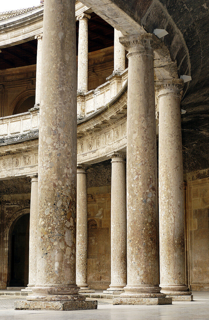 Palast von Karl V., Alhambra. Granada. Spanien