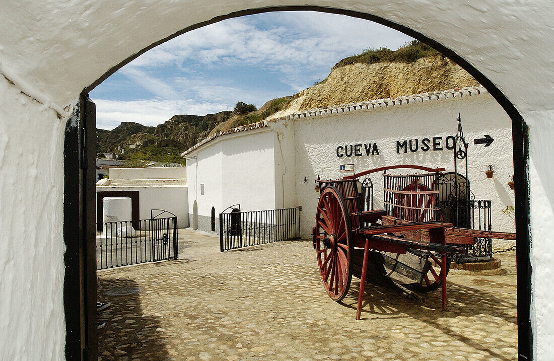 Museum at Santiago troglodyte quarter. Guadix. Granada province. Spain