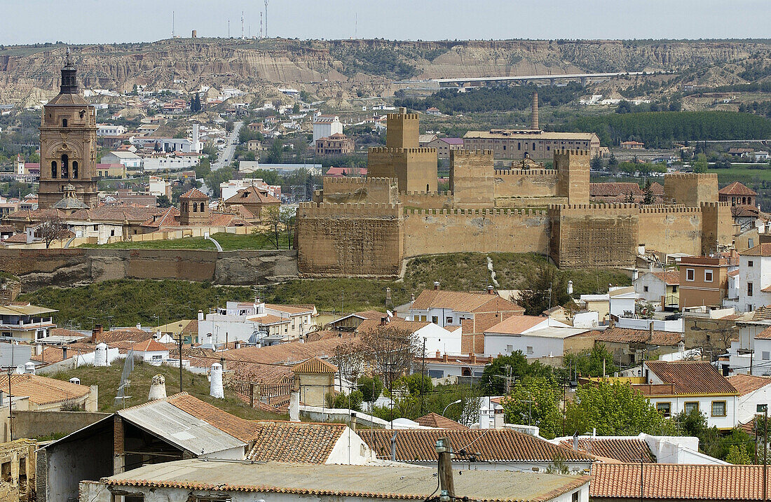 Cathedral and alcazaba. Guadix. Granada province. Spain