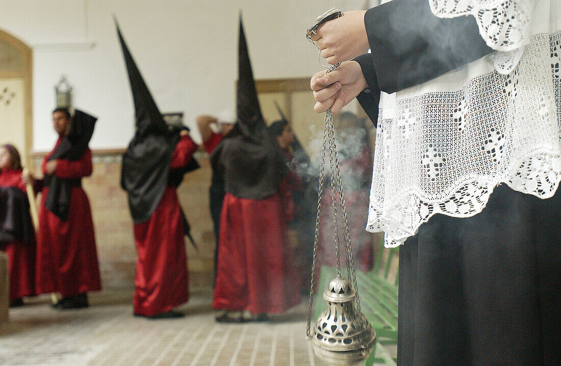 Penitents during Holy Week. Osuna, Sevilla province. Spain