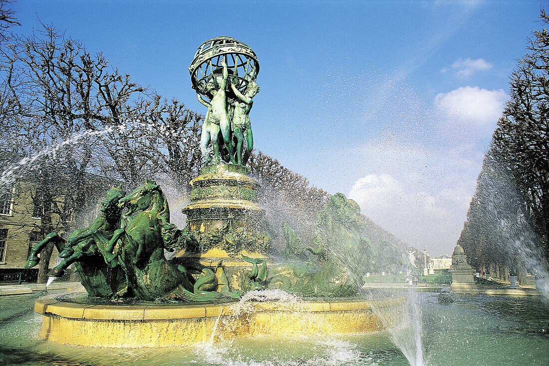 Observatoire gardens, Jardins du Luxembourg. Paris. France