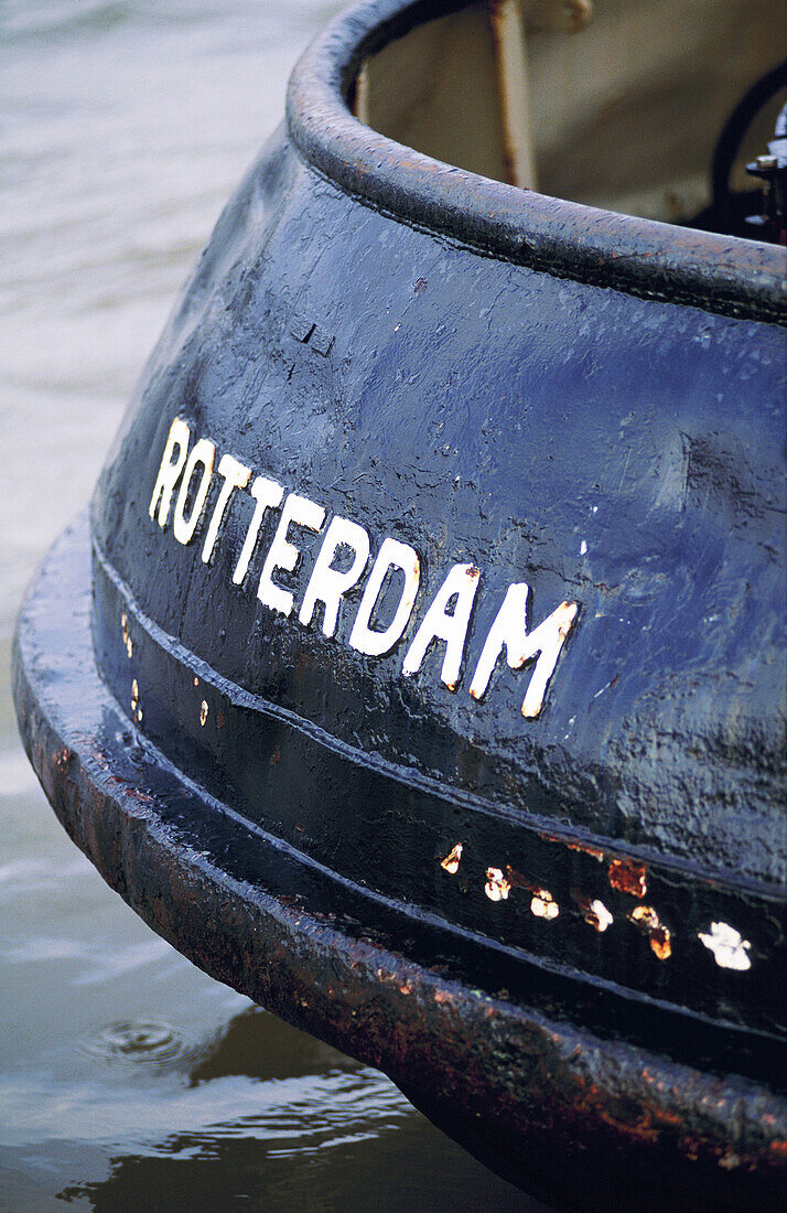 Detail of tug at harbour. Rotterdam. Holland
