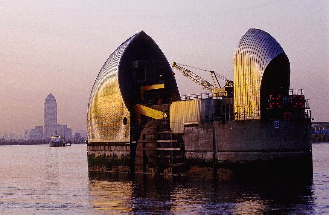 Thames barrier. London. England