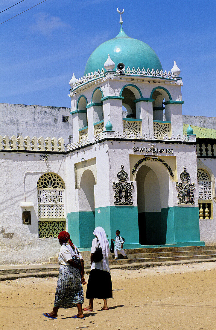 Main mosque. Lamu, historic town founded by Moslems Arabic traders from the Persian Gulf since 7th century. Lamu Island. Indian Ocean Coast. Kenya