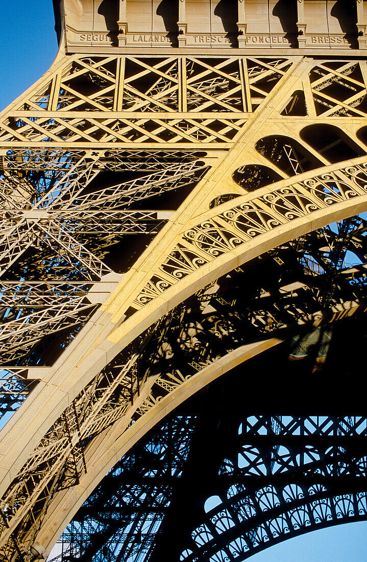 Eiffel tower detail. Paris. France