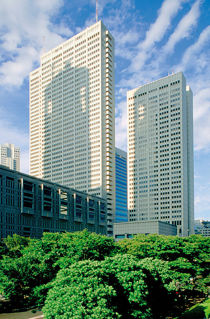 Office buildings at Shinjuku district. Tokyo, Japan