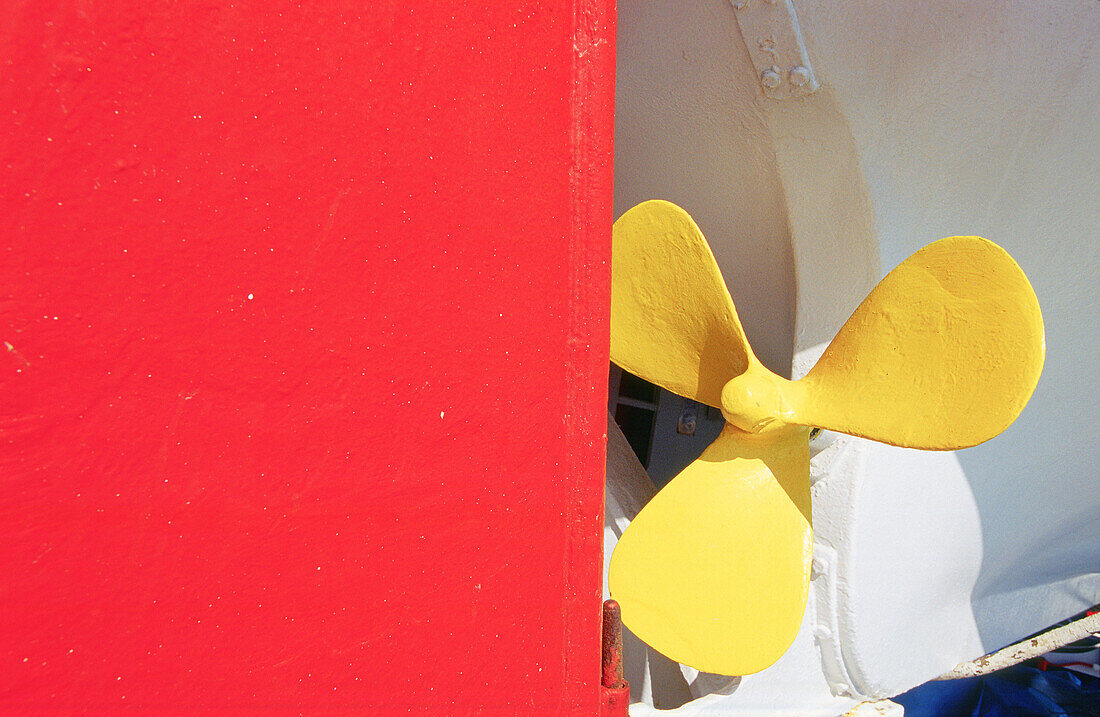 Lifeboat propeller. Cruise on the MS Sapphire. Mediterranean and Red Sea.