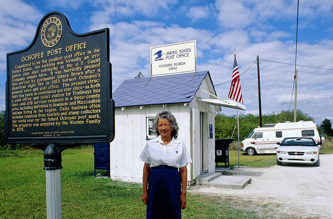 Smallest US post office. The Everglades. Florida, USA