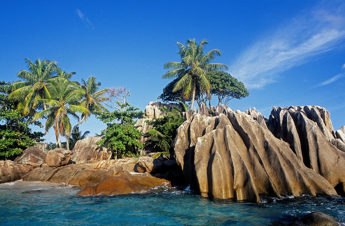 Saint-Pierre islet. Praslin island. Seychelles