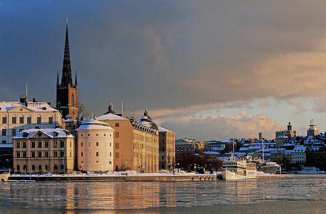 Riddarholmen and Gamla Stan (Old City). View from Kungsholmen city hall. Stockholm. Sweden