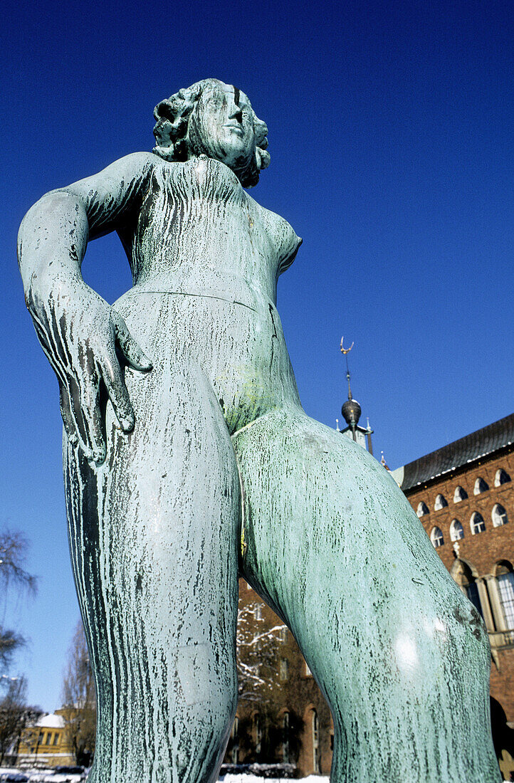 Bronze Statue Of Naked Woman Stockholm … – Bild Kaufen – 70108789